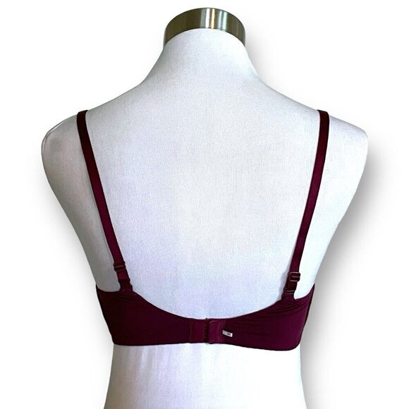 Victorias Secret 32D Bra Purple Lightly Lined Wireless T-shirt Multiway Straps - Picture 4 of 6